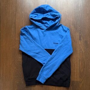 Volcom Blue and Black Pullover Hoodie
